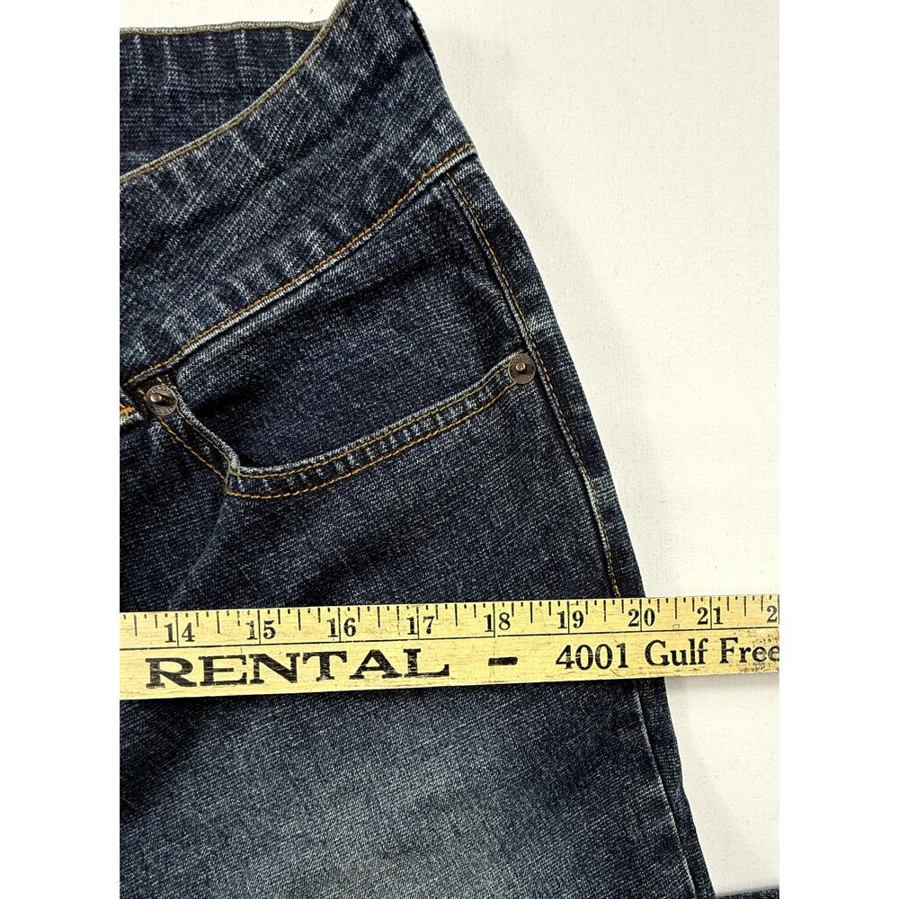 NYC women jean straigh legs Sz 12 Dark Wash - Picture 7 of 9